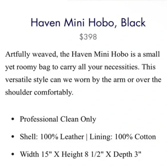 Walter Baker Black Woven Shoulder Bag - Picture 7 of 7